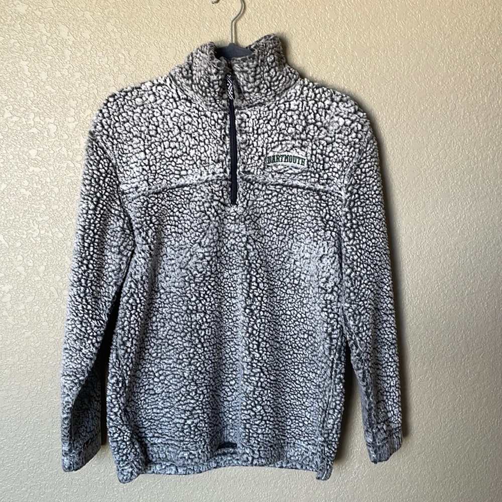 Dartmouth Sherpa 1/4 zip. Size small